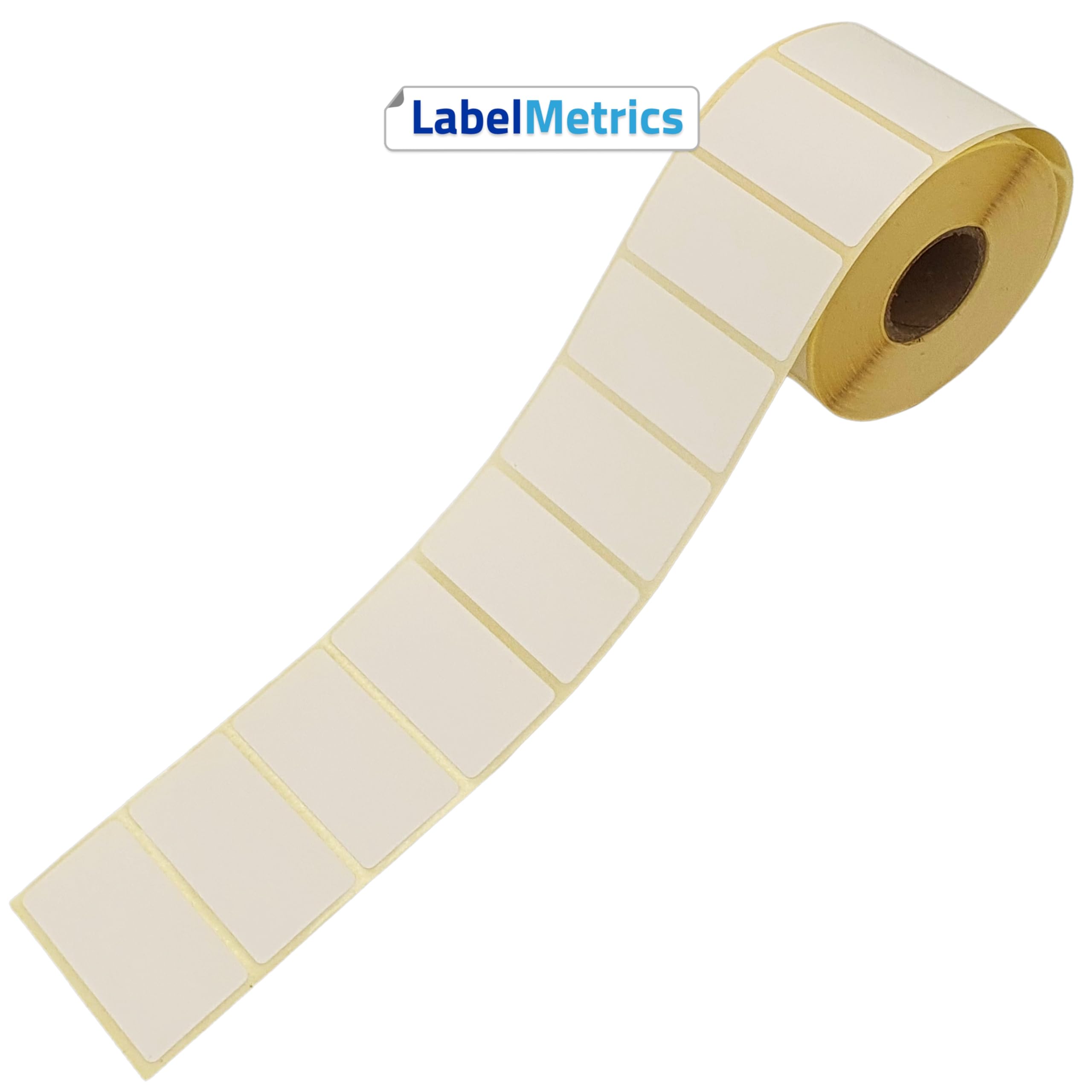 Direct Thermal Labels, 50mm x 25mm, White, Permanent Adhesive, Compatible with Zebra GK, GC, and ZD Range, 1,000 per Roll (20 Rolls)