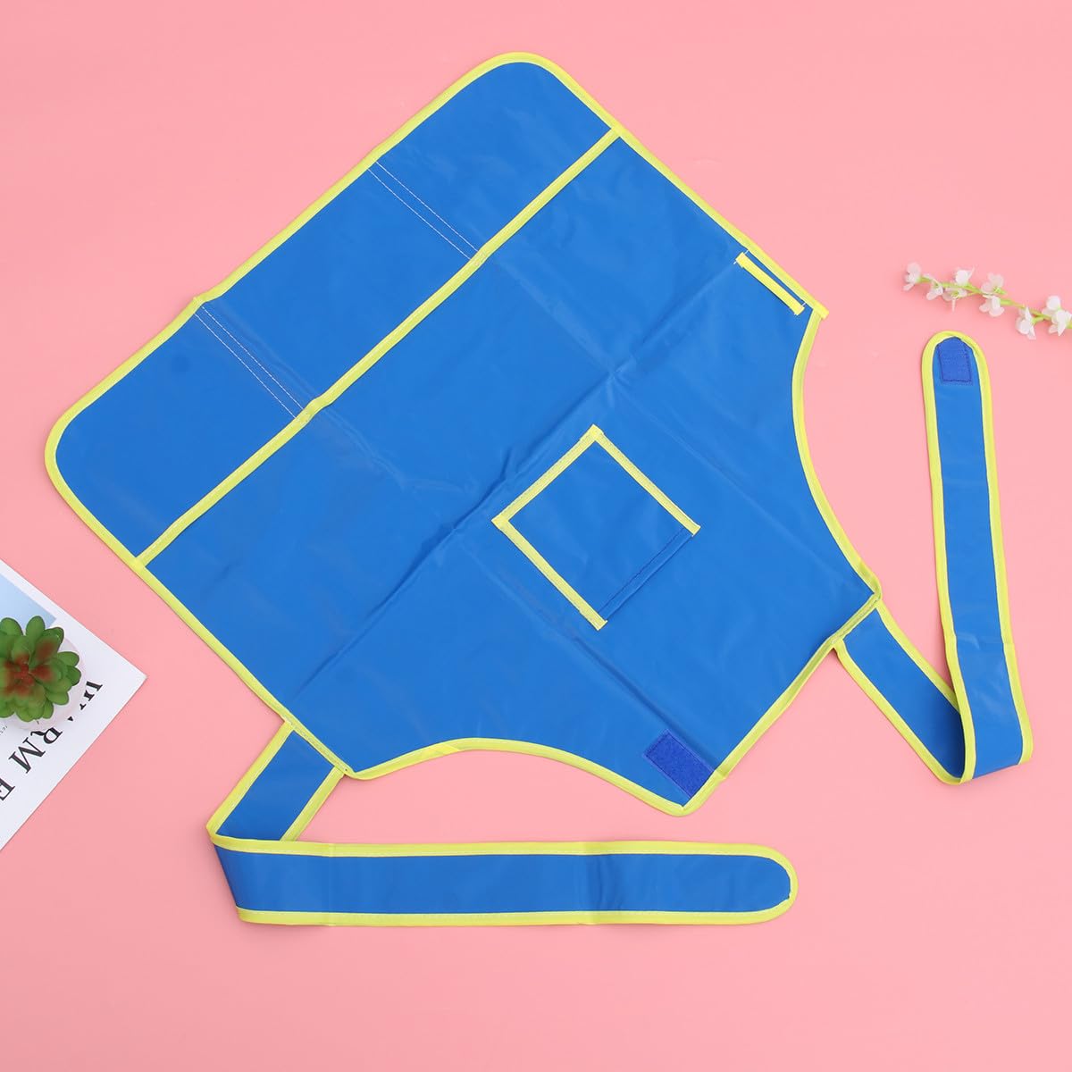 3 pezzi Grembiuli da Pittura per Impermeabili Blu Smock Leggero e Durevole per Disegno e Pittura con Lacci Lunghi per Asilo e Scuola Elementare Protezione Anti-macchia per