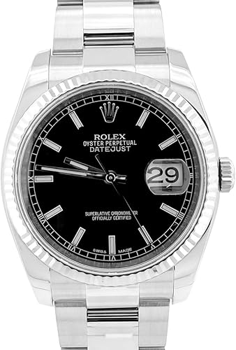 Pre-Loved Datejust 116234, Automatic, Steel and White Gold, 36