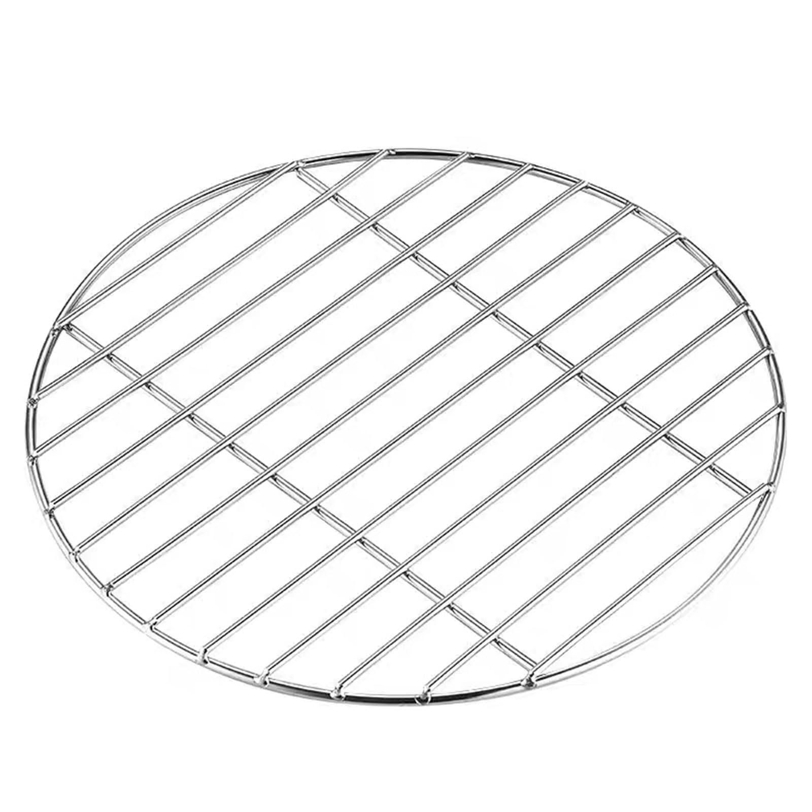 Photo 1 of 15 Inch Grill Grate, Round Fire Pit Replacement, Stainless Steel BBQ Cooking Grid, Non-Stick Camping Grill for Outdoor, Backyard & Party Use, Fits Round Fire Pits & Portable Cookware