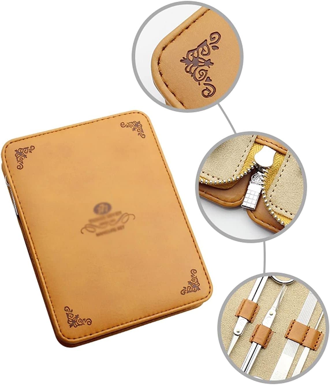 10 In 1 roestvrijstalen nagelklipper set met luxueuze reiskastje nagelverzorgingsgereedschap lichtgewicht en draagbare manicure set