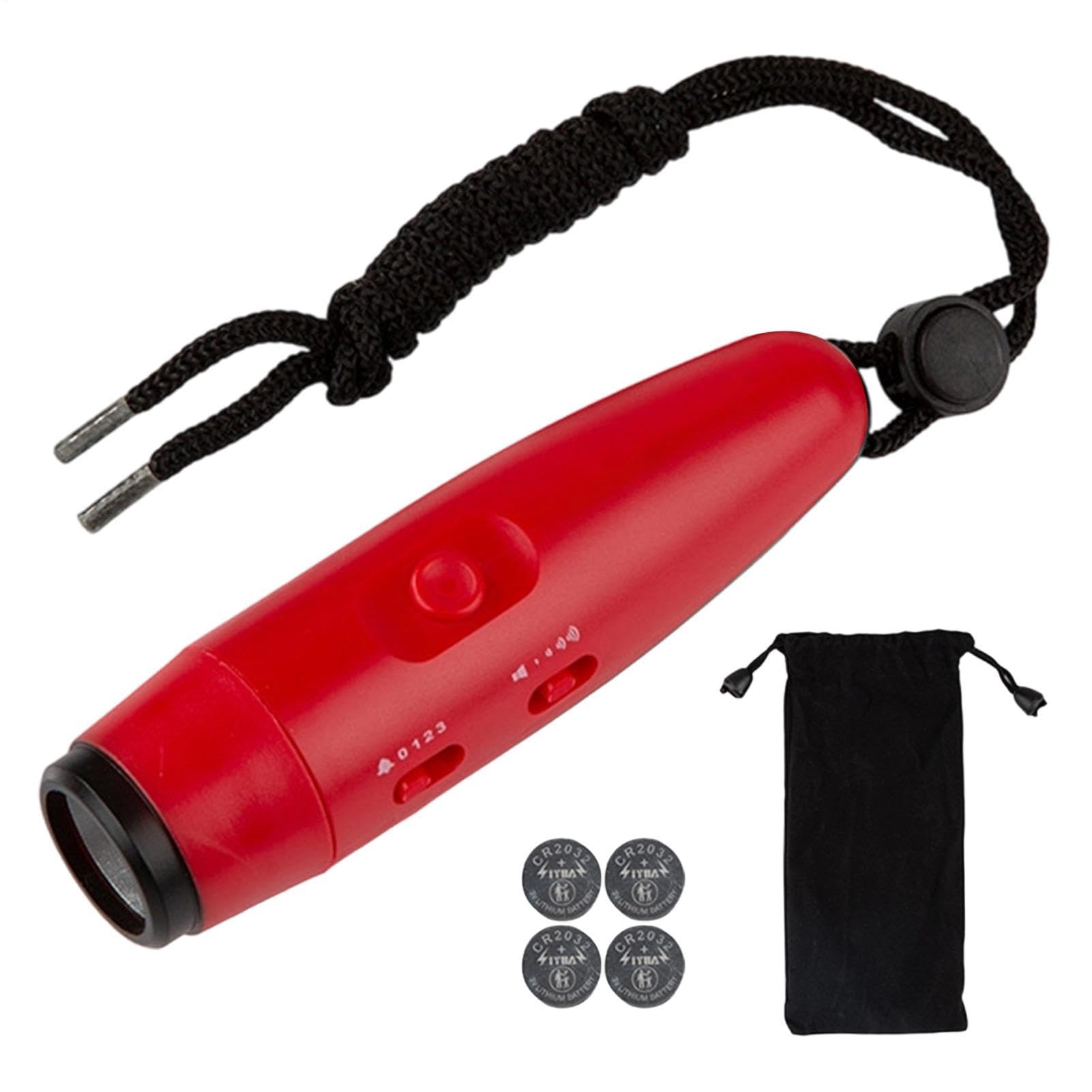 Elektronisches Horn für Bären, tragbar, 125 dB, mit 4 Lautstärkestufen und 3 Stufen, Sicherheitsalarm gegen Bären, Camping, Klettern, Erkundung und Sicherheit im Freien, Sport, Massenkontrolle
