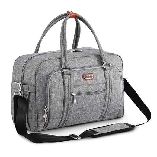 Sac à Langer pour Bébé WELAVILA, bandoulière, Gris