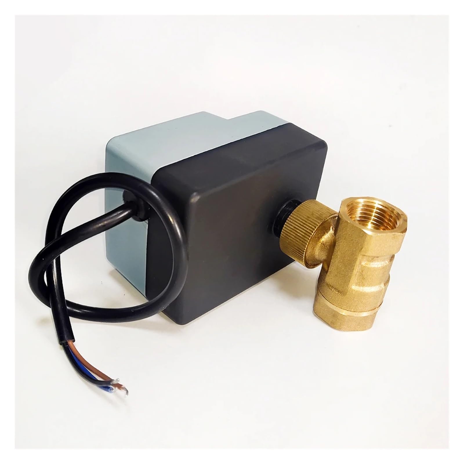 Valvola a sfera motorizzata elettrica da 220 V in ottone da 1/2" con 3 fili di controllo e comando manuale for impianti idraulici