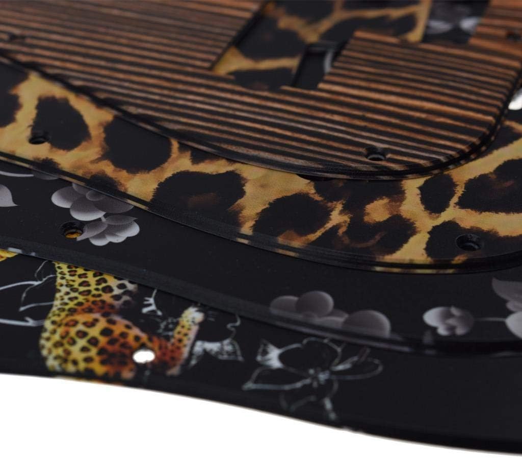 Dopro 13 Hole 3D Printed plastic pickguard with Screws PB Bass Scratch Plate Fits USA/Mexican Fender Flower Pattern - Image 5