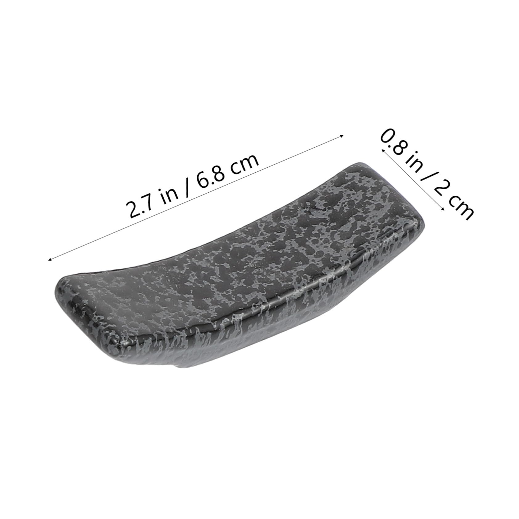 STOBAZA 5Pcs Ceramic Japanese Style Chopsticks Holders Elegant Spoon Rests for Clean Tableware Lightweight Portable present for Japanese Culture Enthusiasts Black