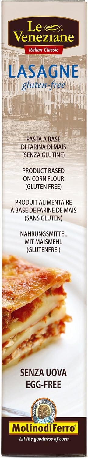 Italian Gourmet Le veneziane Glutenfreie Lasagneplatten ohne Ei 12x250g,3kg