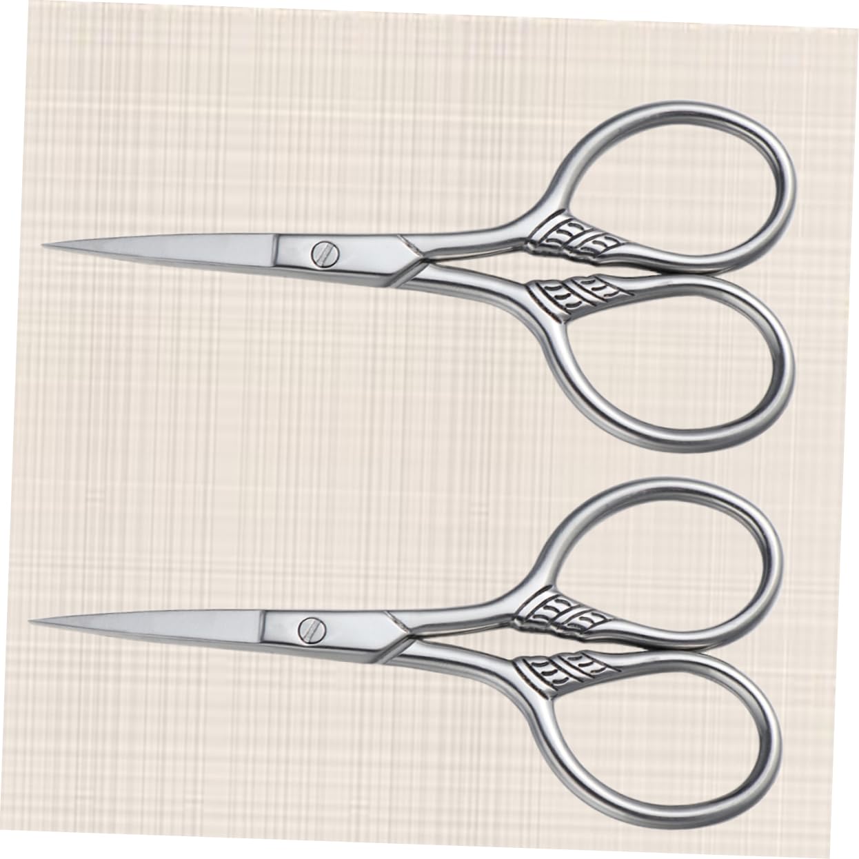 Angoily 6pezzi Forbici Da Barba Acciaio Inossidabile Rifinitore Professionale Per Uomini Strumento Di Precisione Per Taglio e Stile Della Barba Argento
