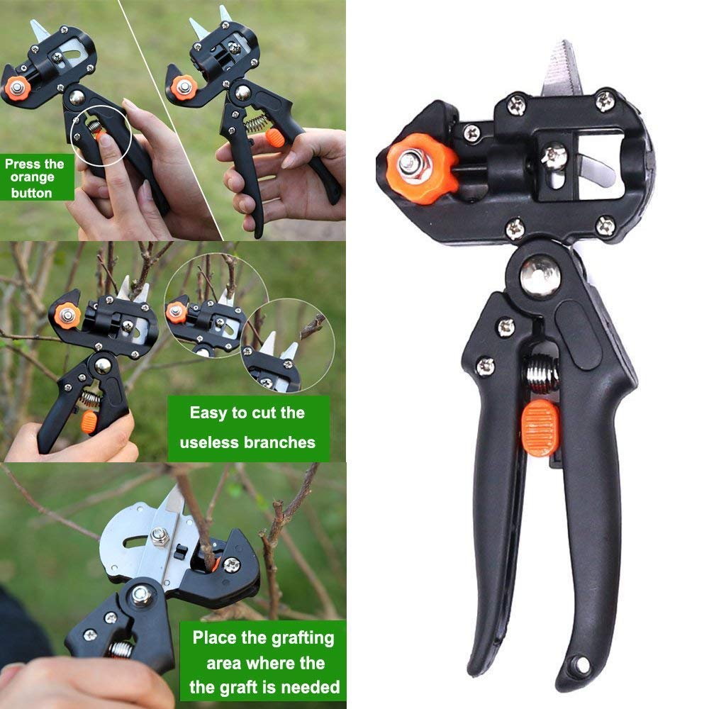 Garden Graft Tool, nożyce do cięcia kropel z 2 dodatkowymi ostrzami i 2 tasiemkami