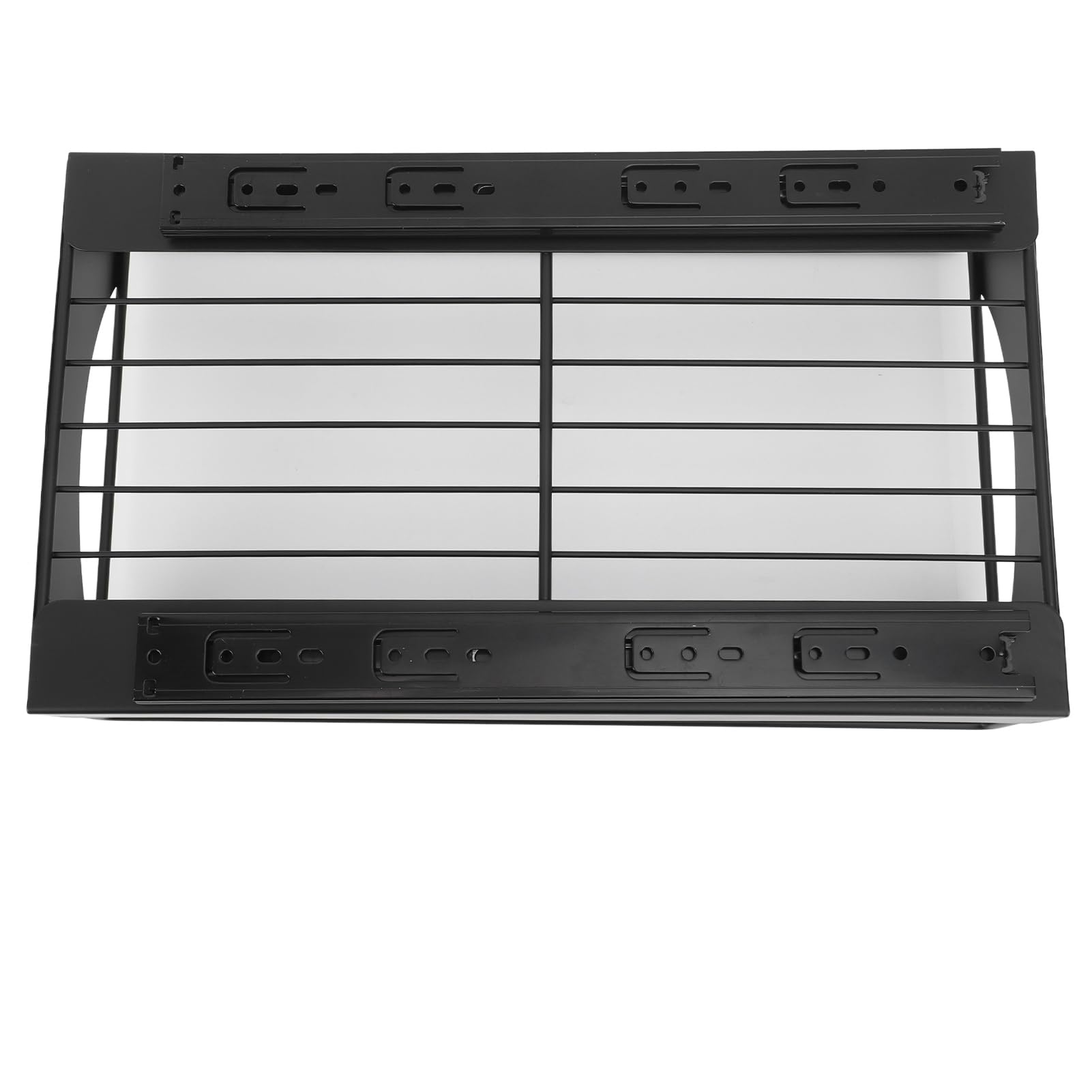 Ejoyous Teleskopschublade, Ausziehbare Schublade Organizer Küche Kohlenstoffstahl Küchenschrank auszug Küchenschublade mit Nano Klebebänder für Schrank (Mittlere Größe)