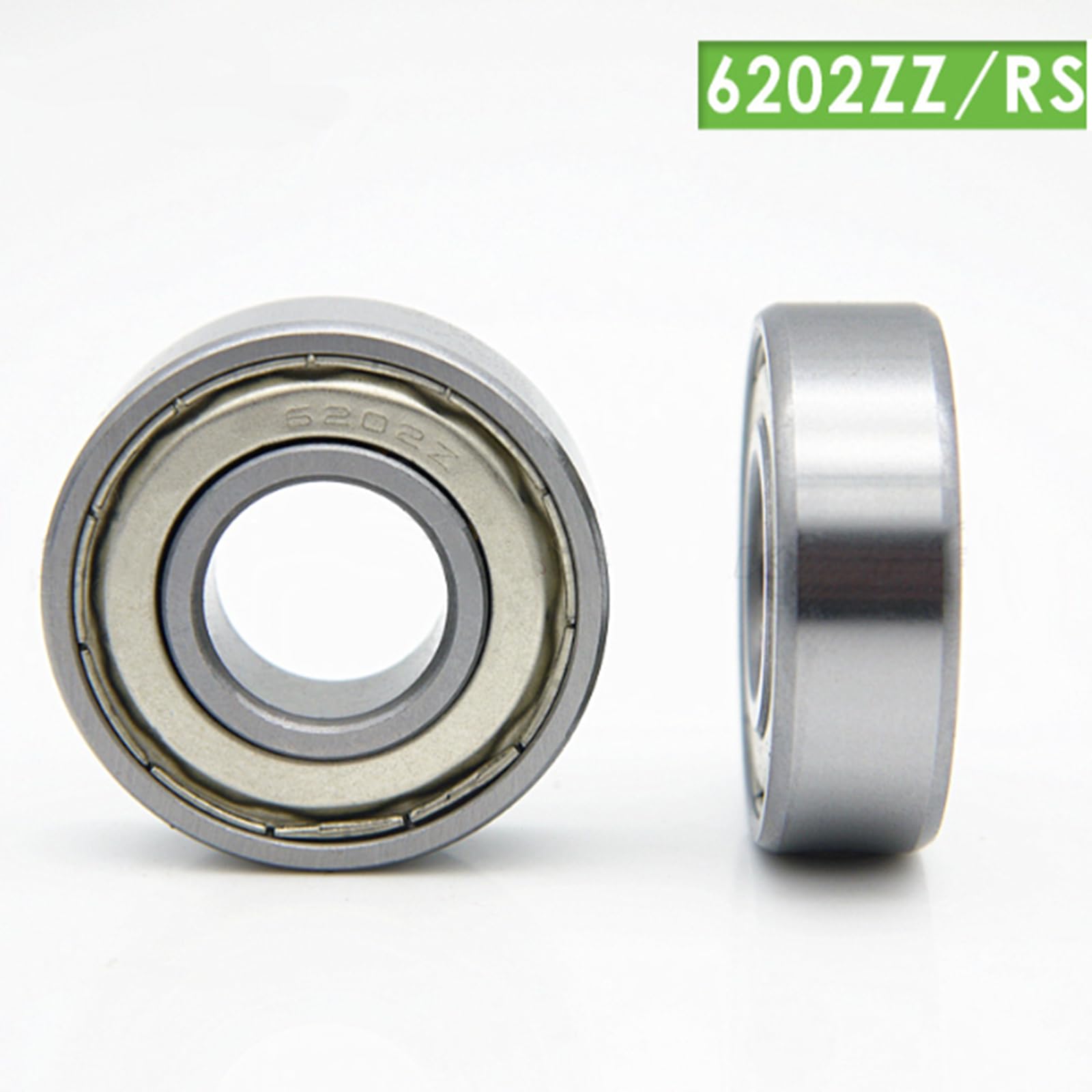 MACHSWON Kugellager, Eisen-Abdeckung, Schild, S6202ZZ-420, Edelstahl, Rillenkugellager, 15 mm x 35 mm x 11 mm, 10 Stück