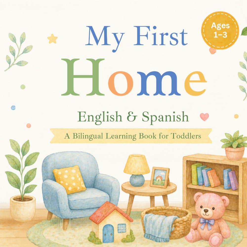 My First Home: English–Spanish First Words for Toddlers: A Simple Bilingual Book with Everyday Home Words for Ages 1–3 (My First Words : A Calm & Simple Bilingual Series For Toddlers)