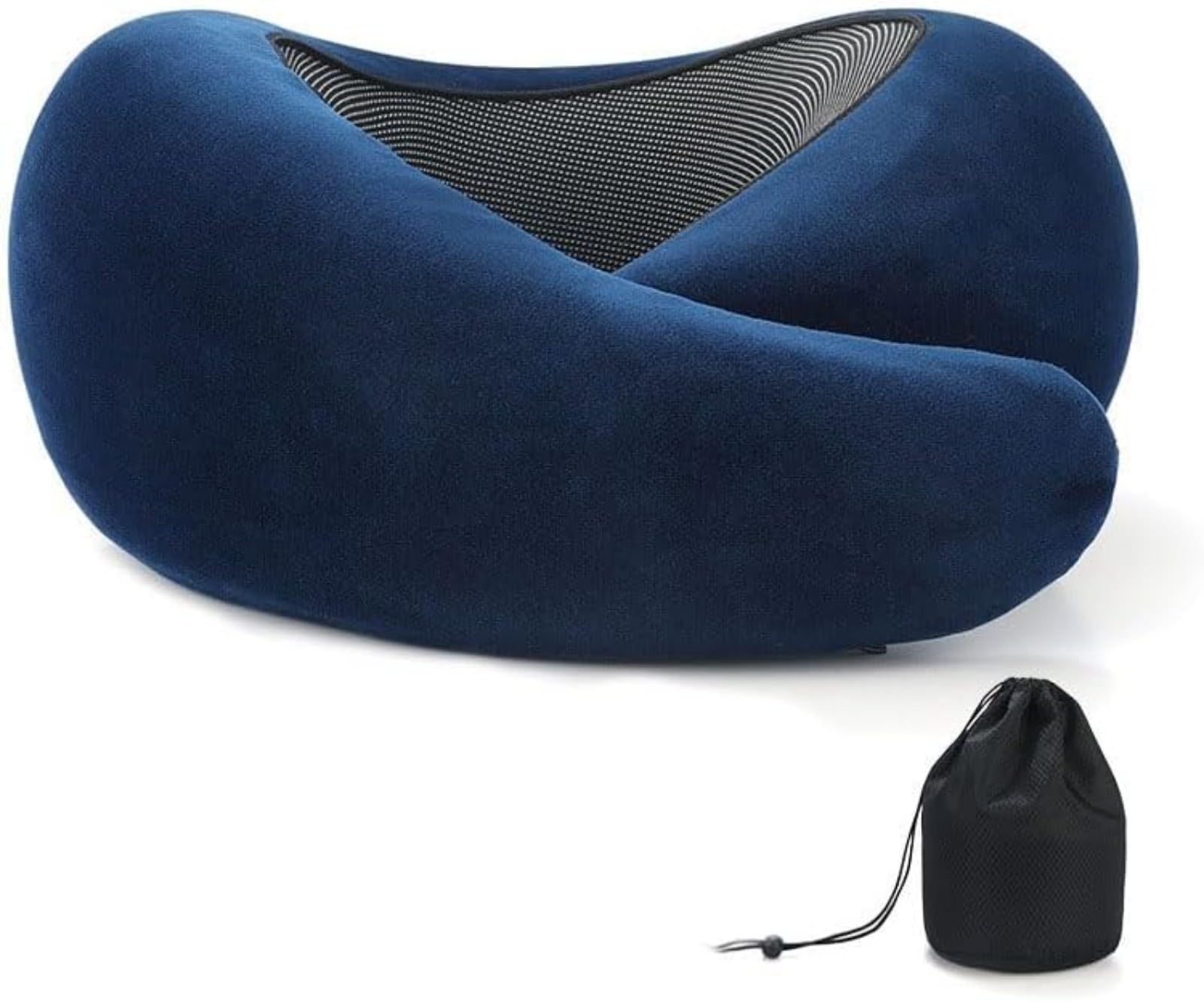 Oreiller de voyage Nomadike NOMAREST bleu en mousse haute densité