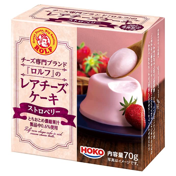 Amazon.co.jp: ロルフ レアチーズケーキ（ストロベリー）70g×12
