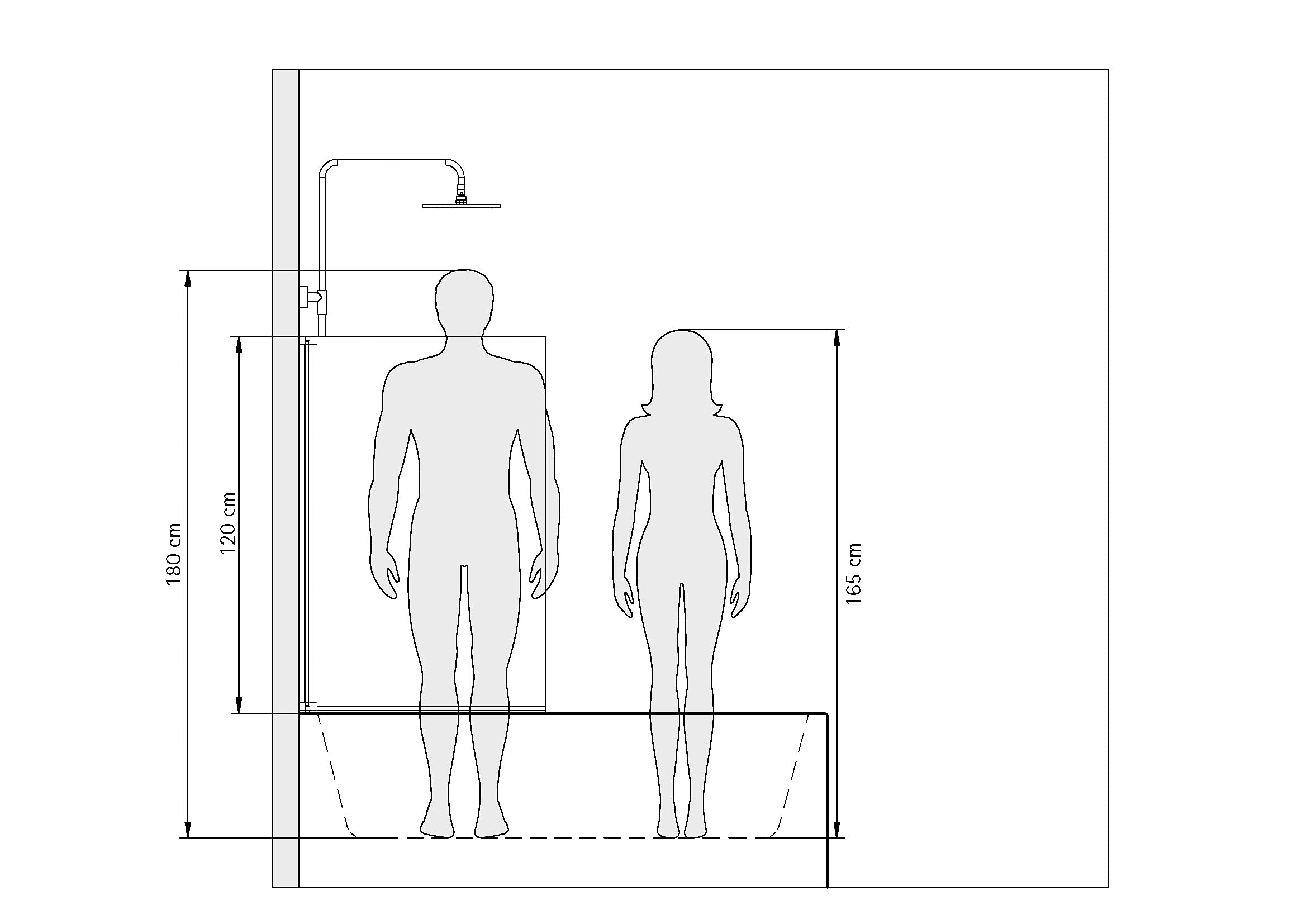 Schulte pare baignoire 70 x 120 cm, alu-argenté, réversible, verre 5 mm | paroi pivotante paroi pivotant rabattable à 180° verre trempé