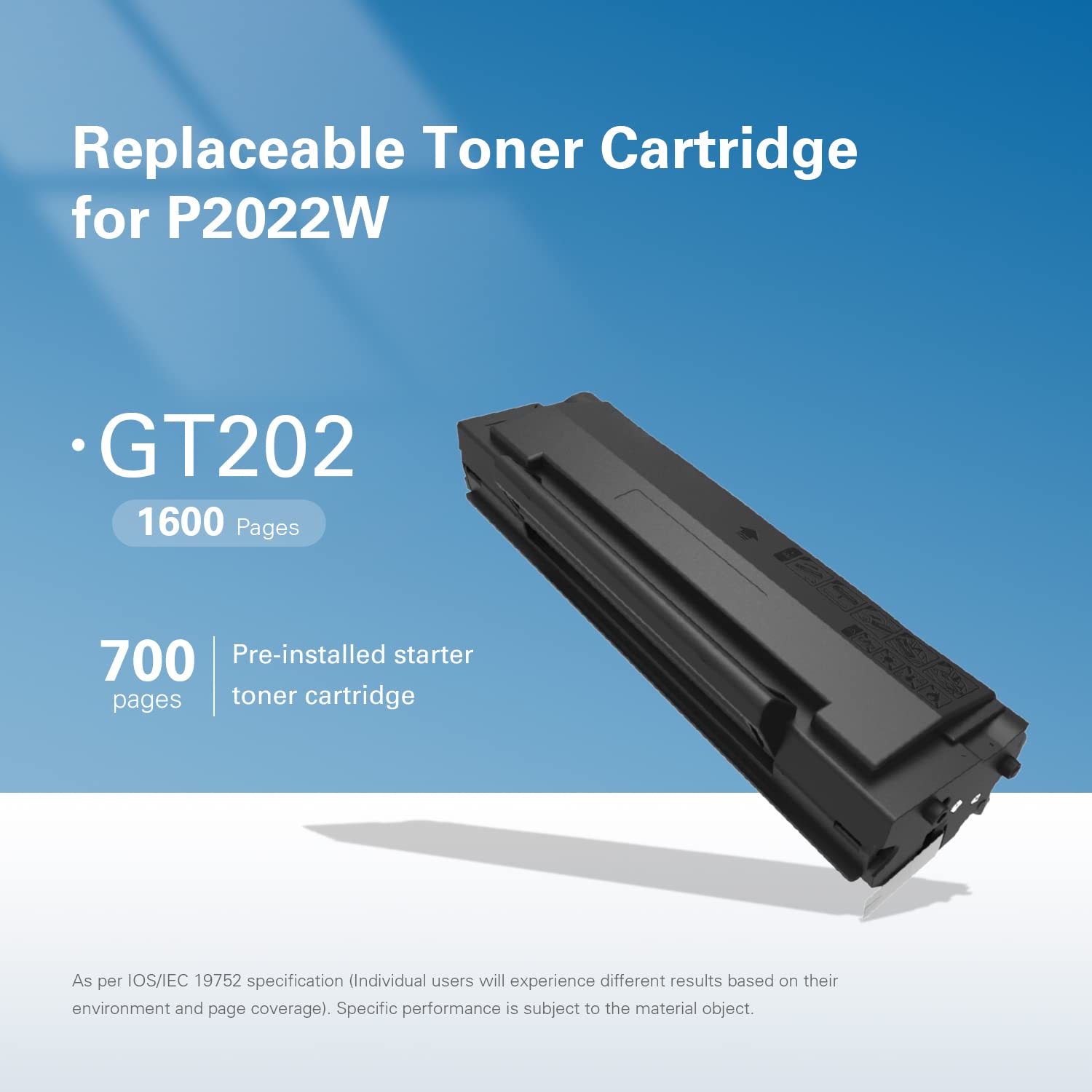 G&G P2022W Stampante Laser Bianco e Nero Wifi, Singola Funzione A4 Stampanti con Toner Laser in Offerta, 23 ppm, Compatta per Ufficio/Casa