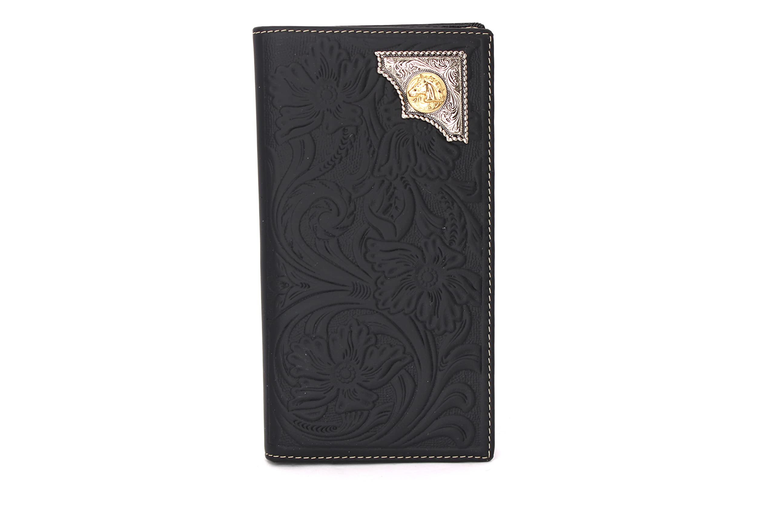 Amazon.com: West Star Men Western Wallet Long Bifold Checkbook Style ...