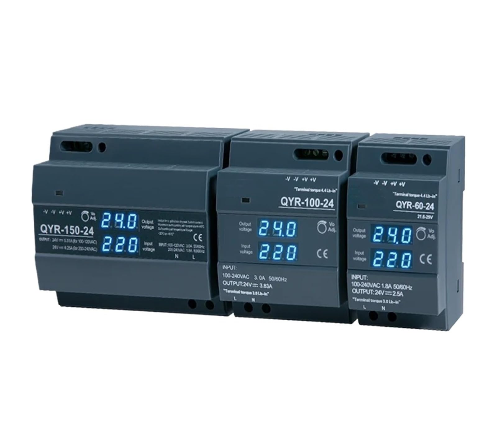 Alimentation à découpage 24V 150W AC-DC avec écran digital format step - 5