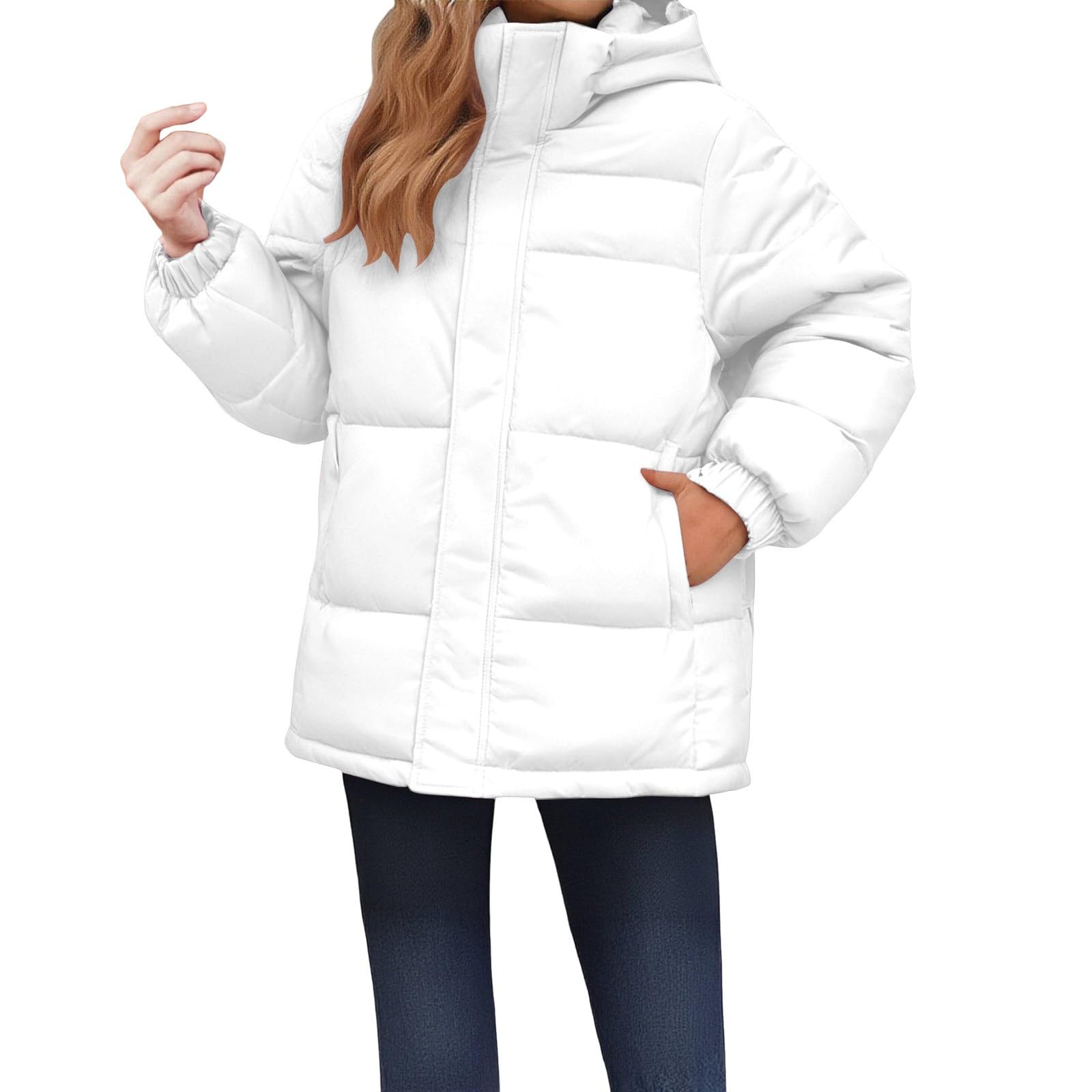 Giacche da donna con cappuccio oversize casual da donna giacche imbottite