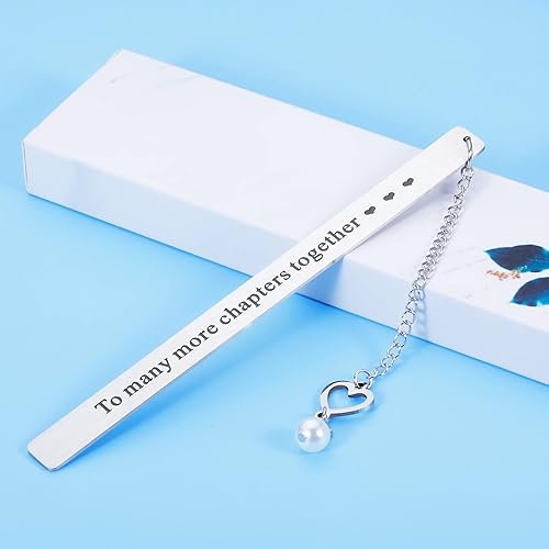 Miniatura 6 de Marcapáginas para mujeres y hombres Día de San Valentín para él aniversario cumpleaños boda compromiso regalo de Navidad para novia esposa novio