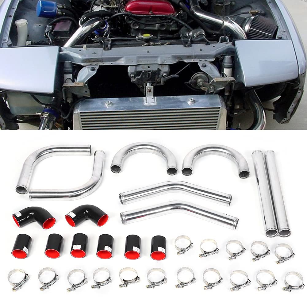 2 in 51 Mm Tubo di Alluminio Universale Tubo Intercooler Tubo di silicio -Turbo Kit Tubazione Accessori Modificati