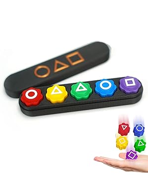 5 Pcs Gonggi Stones, Long Black Box Packing Gonggi Stones Game Toys Ideal for Entertaining and Interactive Party Games - image, photos