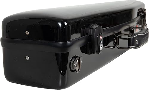 Miniatura 90 de Crossrock Funda recta para saxofón soprano de grado profesional, color azul zafiro, bloqueo TSA, protección Elite, correas desmontables