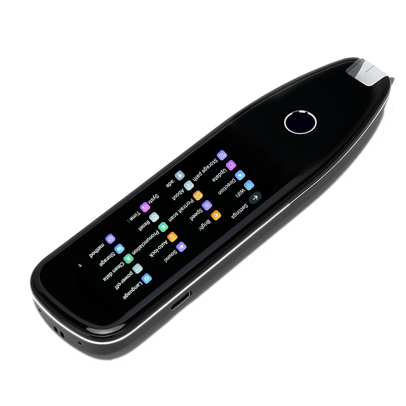 Motori di AI Reader AI Traduzione Multilingue -HD Screen per Viaggiatori e Studenti Elettronicamente (BLACK)