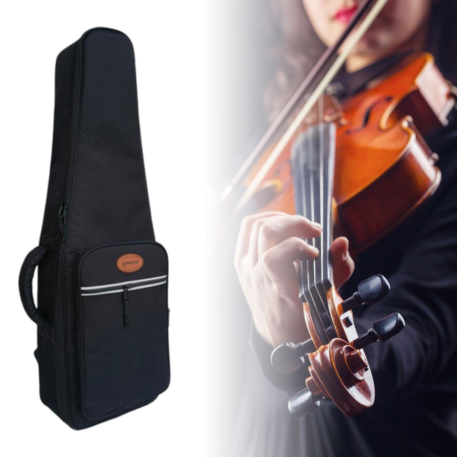 Estuche para Violín Ligero para Guardar Accesorios de Instrumentos Musicales, Color Negro, para 4/4