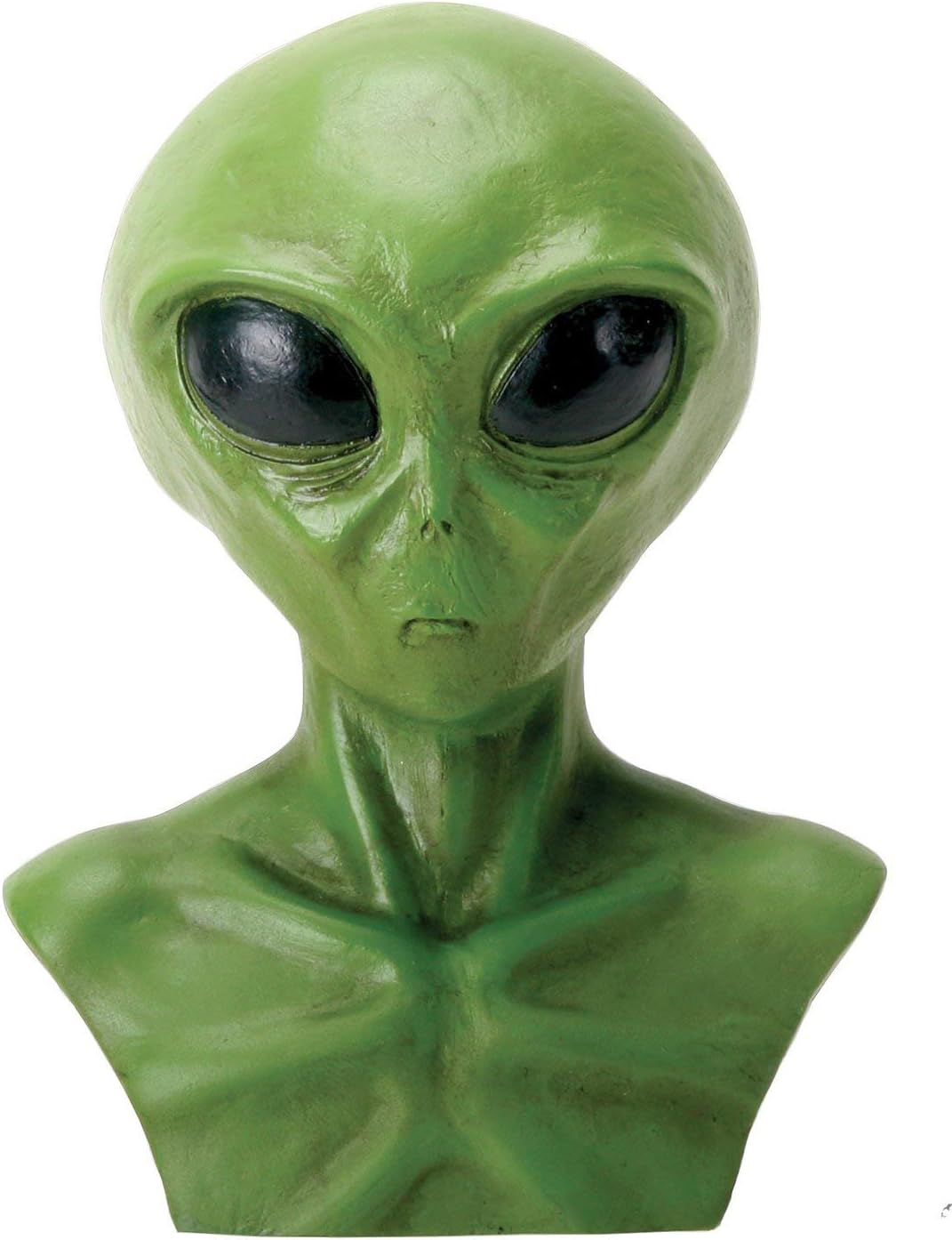 Summit Collection Gifts Bright Green Extraterrestrial Alien Head Bust Figurine Display Resin Home Decor 4" H