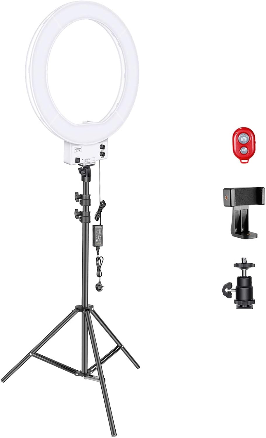 Neewer 18inch White LED Ring Light with Light Stand Lighting Kit