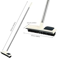 Vista 7 de Generic Cepillo de limpieza para pisos, cepillo de limpieza de surcos, para alfombras, para limpieza de suelos, fregona de pisos, cepillo de Blanco