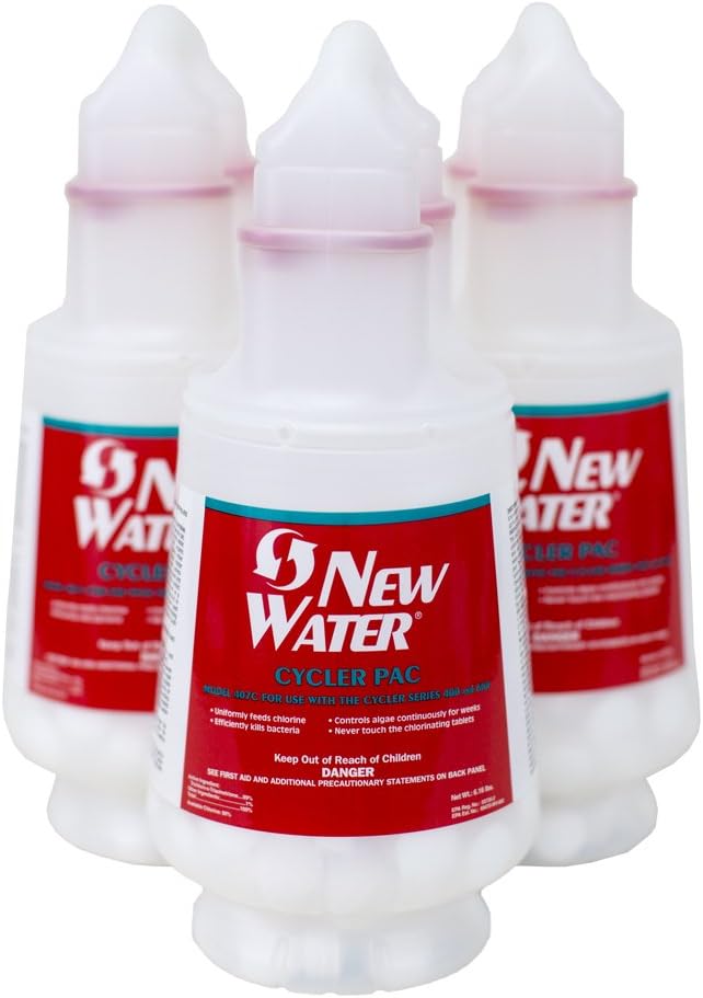 3) New Water 01034613 Replacement Inground Swimming Pool Chlorine Cycler Pacs