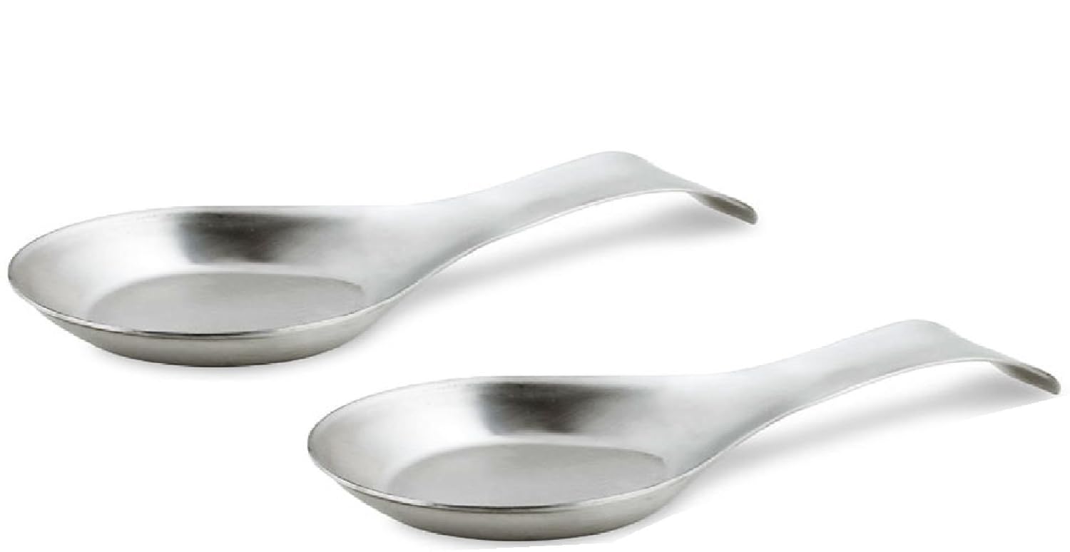 Stainless Steel Spoon Rest (Set of 2) Amazon.in Home & Kitchen