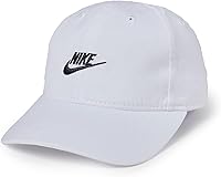 Nike Kids Club Unstructured Futura Wash Cap - Bold Swoosh Logo, Soft Cotton Twill, Adjustable Strap Fit