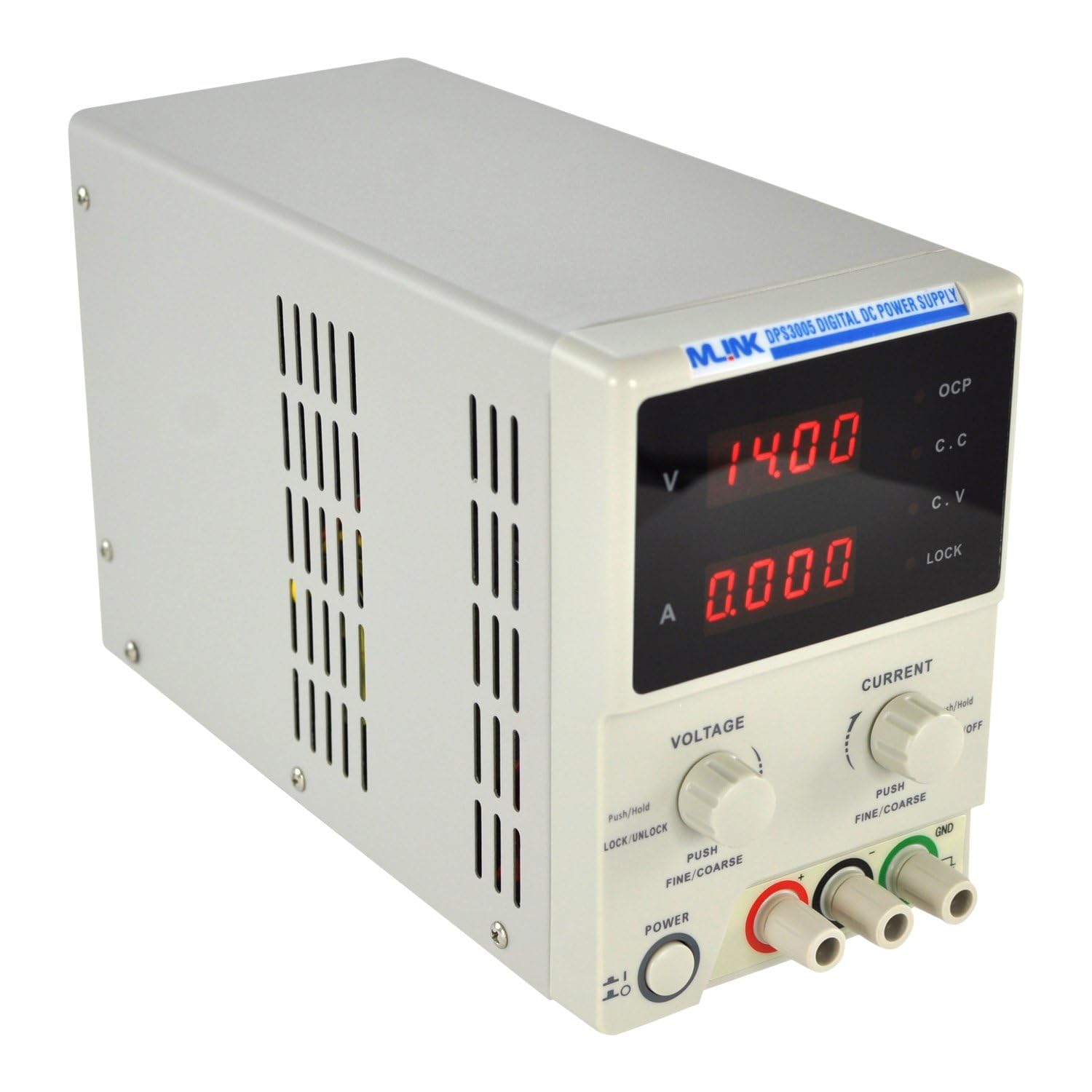 Mlink DPS3005 Fuente de Alimentación Regulable Digital 0-30V 0-5A 150W Display LED Laboratorio