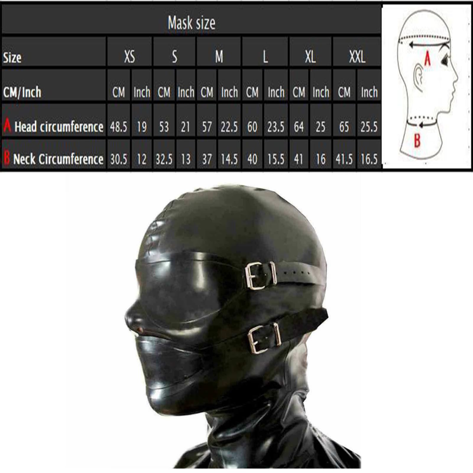 Lattice Testa Coperchio Facciale Unisex Casual Lattice Maschera Viso con Tappo Bocca Cosplay Sexy Latex Gioco