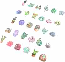 Generic 300pcs Flower Garden Sticker Decals Vinyl Stickers