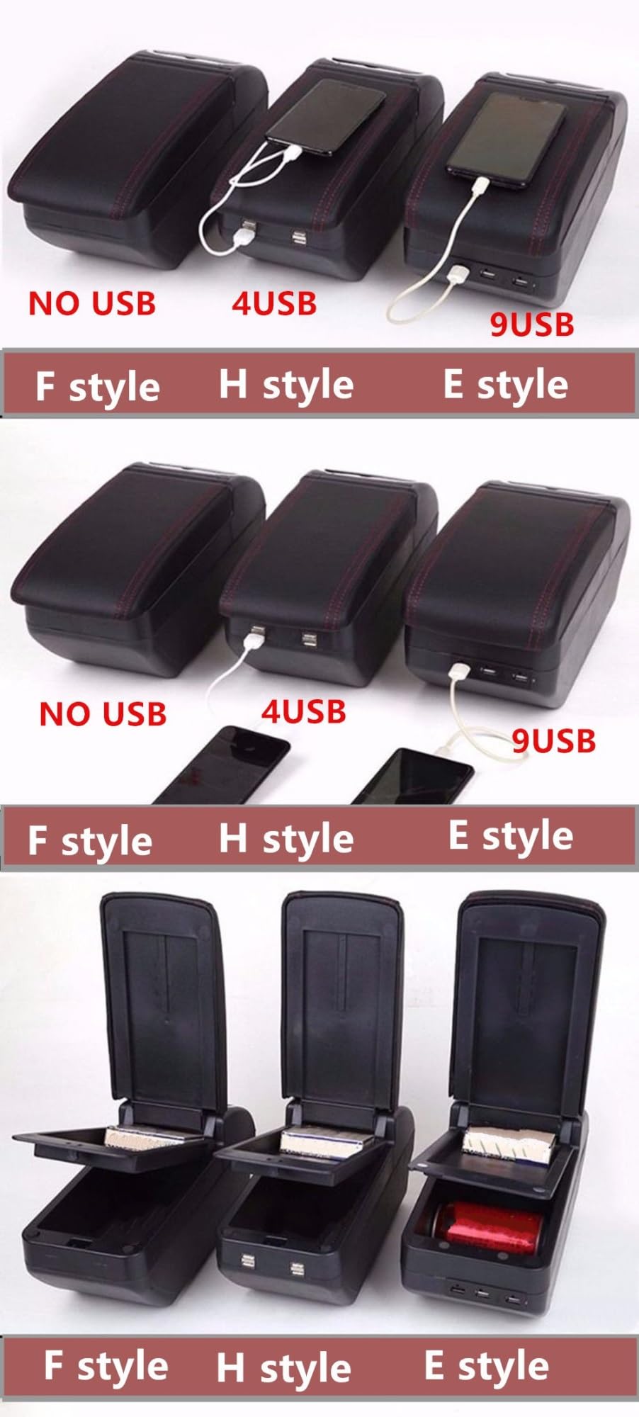 Per Suzuki Ignis 2016-2021 Bracciolo Auto Console Centrale Scatola