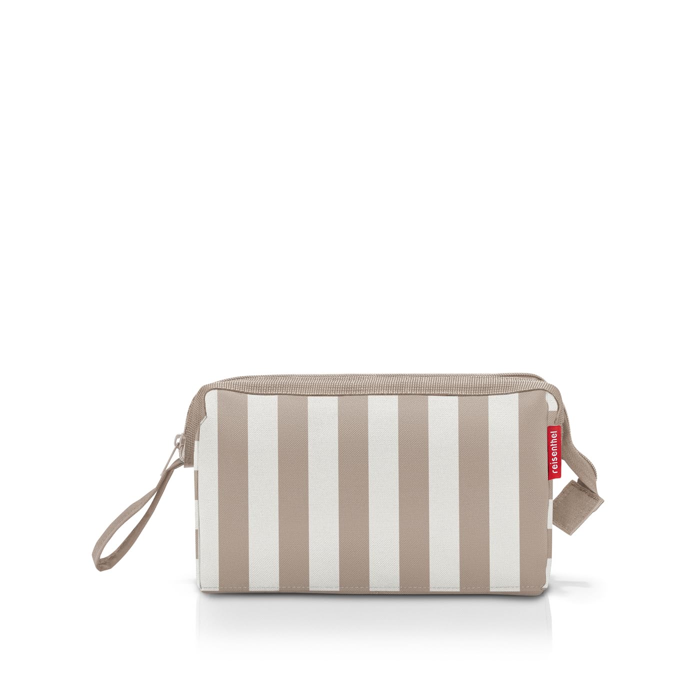 reisenthel travelcosmetic Strong Robust and Practical Travel Cosmetic Bag, Hand Strap, Water-Repellent Material, Summerstripes Coffee, standard size, Casual