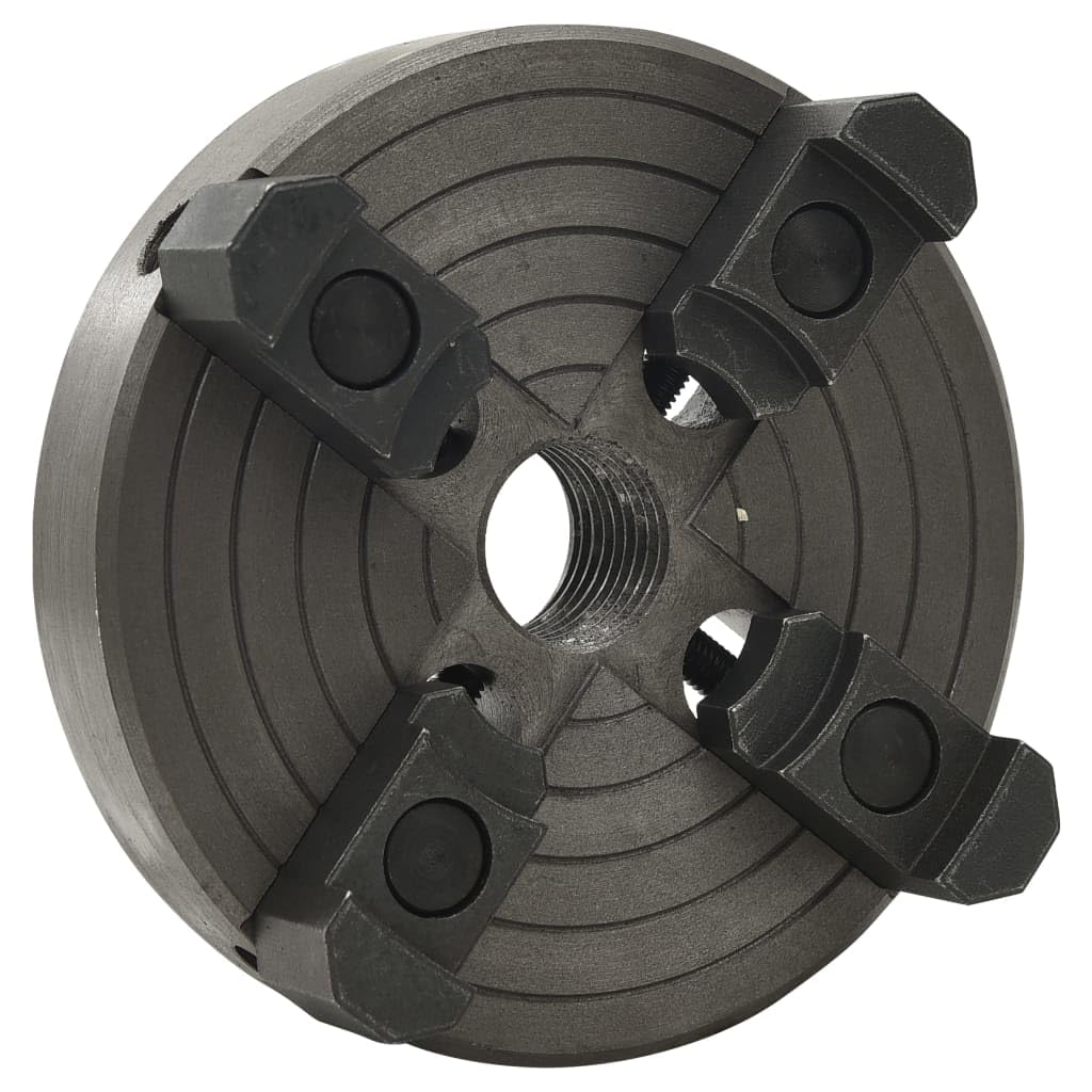 Mandril de 4 mordazas de acero con alojamiento M33 de 100 mm de diámetro, herramienta de sujeción para máquina torneadora, negro, versátil, sujeción, madera, metal, taller