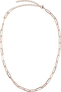 Cadena de Acero Inoxidable para Damas sin Colgante con Cadena de eslabones ásperos, Collar, Gargantilla, Joyas 05030064