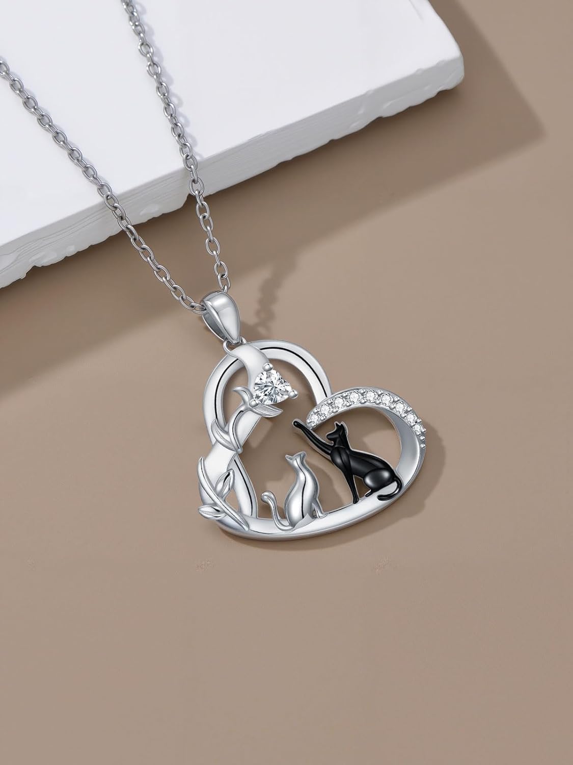 Dragonfly/Butterfly/Elephant/Hummingbird/Axolotl/Horse/Panda/Bee necklace for Women 925 Sterling Silver Heart Pendant Necklace Animal Jewelry Gifts for Women