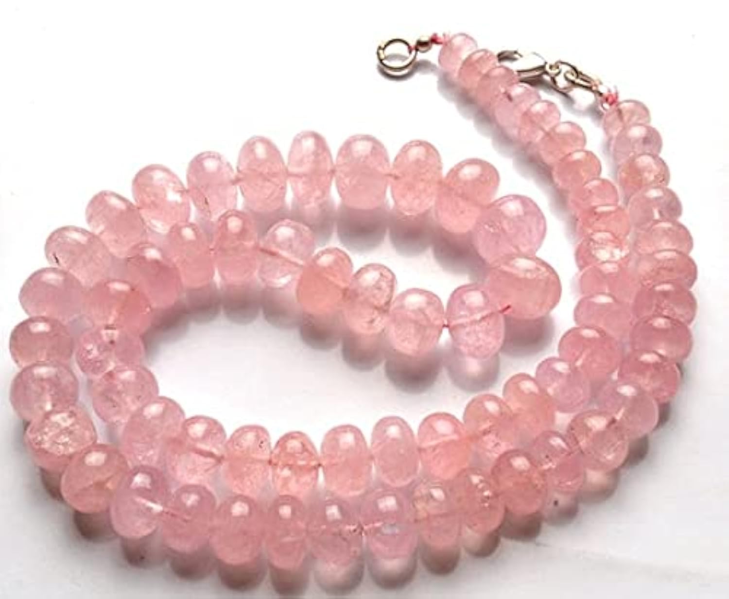 Morganite perles de grande taille 7-11mm pour remplacer les minéraux ternes