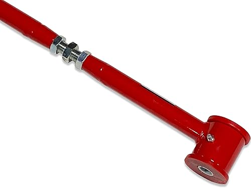 Miniatura 5 de Spohn TB-104R Barra de riel trasera ajustable Panhard con bujes de poliuretano para GM Trailblazer 2002-2009 Envoy SSR Bravada rojo
