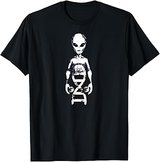 Alien Head Biology DNA Molecule Genes T-Shirt