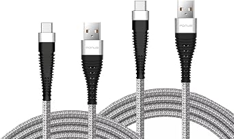 6ft and 10ft Long USB C Cables Fast Charge Type-C Cord Compatible with FairPhone 4/5, Power Wire Data Sync Braided High Speed