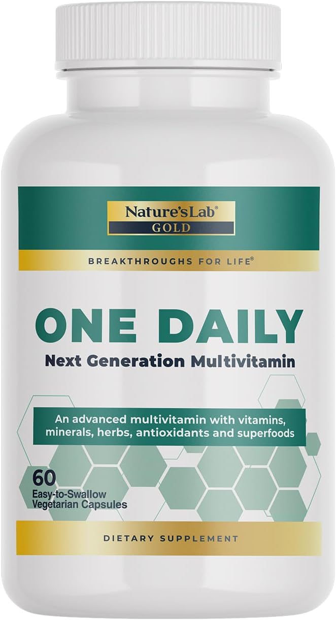 Gold One Daily Multivitamin - Contains 19 Essential Vitamins & Minerals including Vitamin C, D3 & Zinc - 60 Capsules (2 Month Supply)