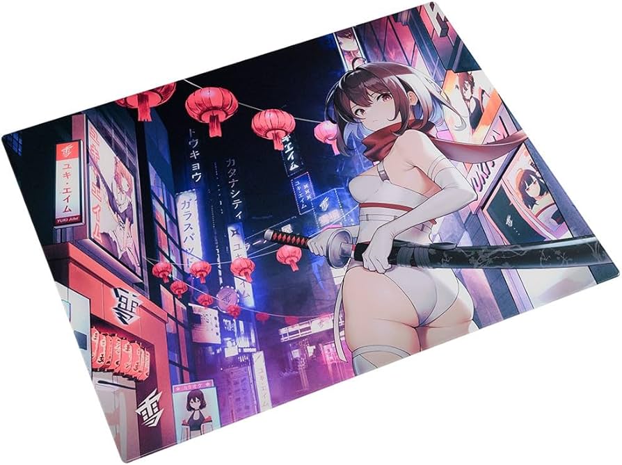 Amazon.co.jp: Yuki Aim Glass Mousepad Katana Large ガラスマウス