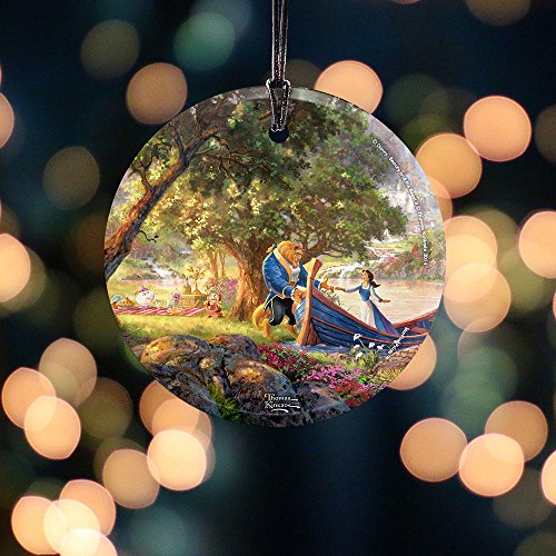 Trend Setters Disney – Beauty And The Beast Ii – Belle – Beast – 3.5” Starfire Prints Hanging Glass Print Accessory – Ideal For Gifting And Collecting #TOP2